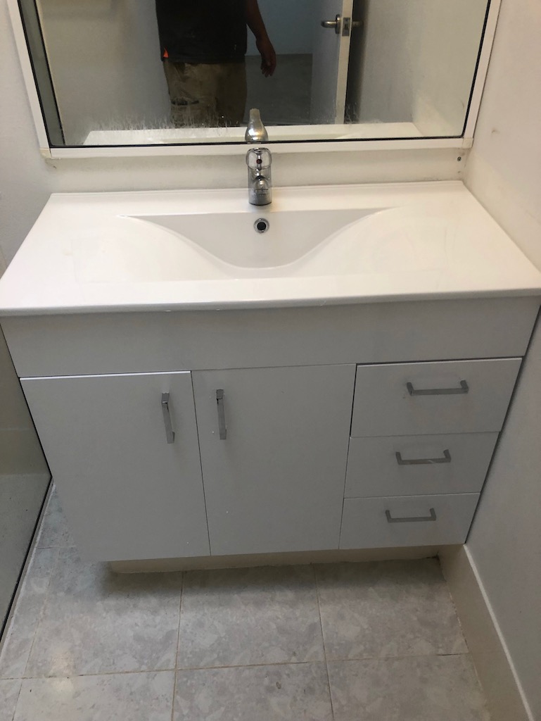 Vanity basin replacement Gap Trade Services Plumbing, Drainage, Gas
